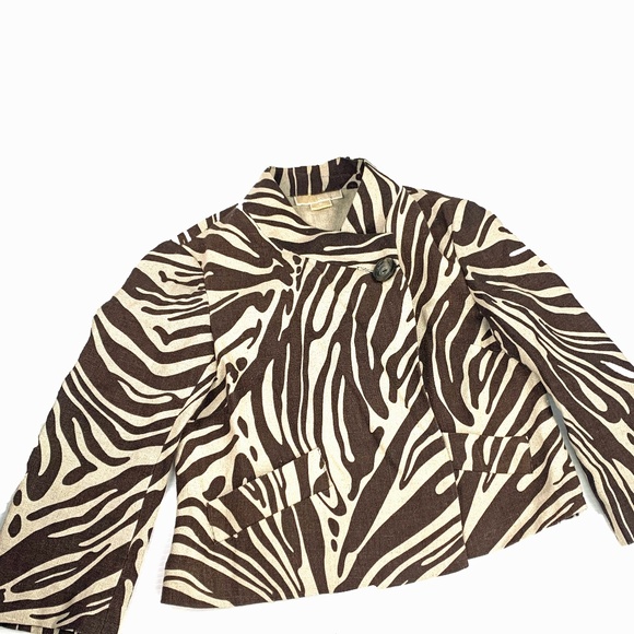 MICHAEL Michael Kors Linen Crop‎ Jacket - Picture 5 of 8